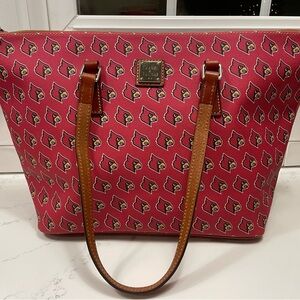 Dooney & Bourke Louisville Cardinals Print Leather Tote Bag